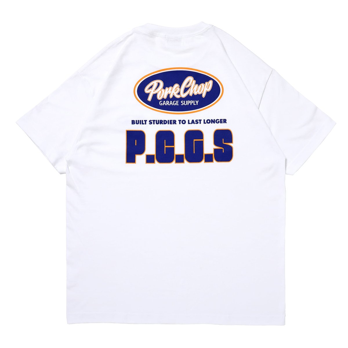 ポークチョップガレージサプライ　PCGS BLOCK TEE WHITE L PORKCHOP GARAGE SUPPLY - PCGS BLOCK TEE | east