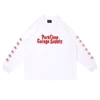 PORKCHOP GARAGE SUPPLY -ROUNDED L/S TEE (WHITE)