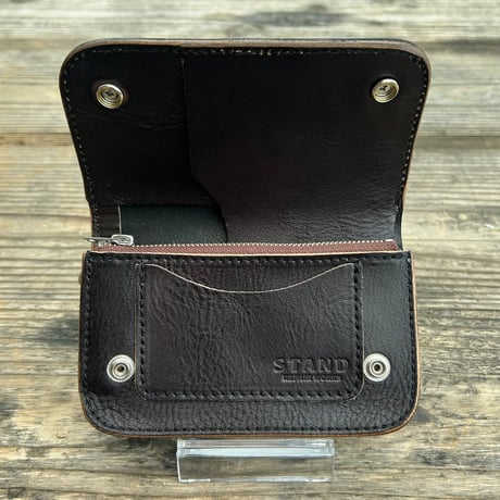 STAND REPAIR WORKS - MIDDLE TRUCKER WALLET "APOLLO"- 茶芯