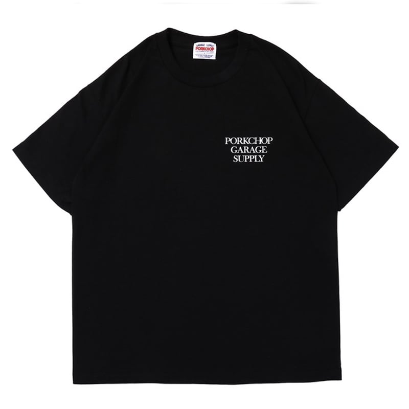 PORKCHOP GARAGE SUPPLY　Tシャツ　黒　M PORKCHOP GARAGE SUPPLY - BLOCK LOGO TEE (BLACK)
