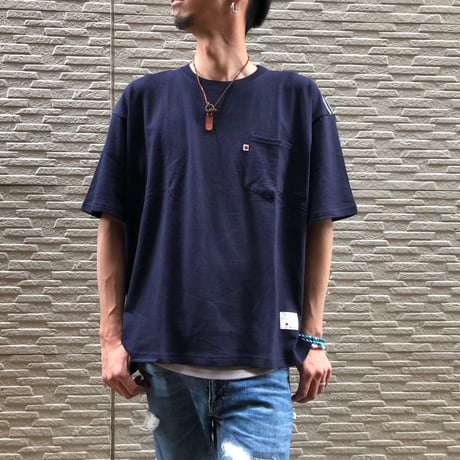 BLUE SAKURA - BIG T-SHIRT【NAVY】/ BS-BCS1-NV