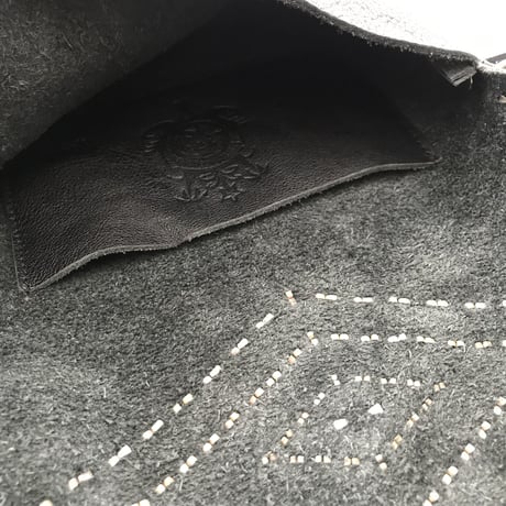 STAND REPAIR WORKS × east village OTHER - LEATHER SACOCHE - (Type C w/STONE)