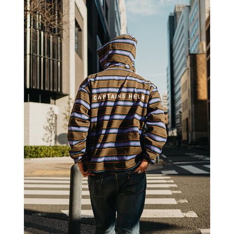 CAPTAINS HELM - #BORDER HOODED TEE