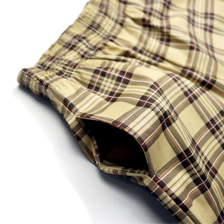 COOKMAN - Chef Pants Short Tartan Beige
