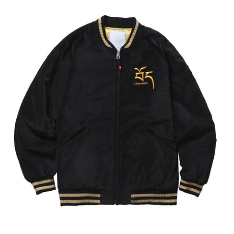 Liberaiders®︎ - VELOUR VARSITY JACKET (BLACK)