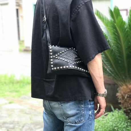 STAND REPAIR WORKS × east village OTHER - LEATHER SACOCHE - (Type C w/STONE)