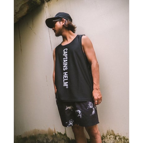 CAPTAINS HELM - #BIG LOGO DOUBLE MESH TANK-TOP