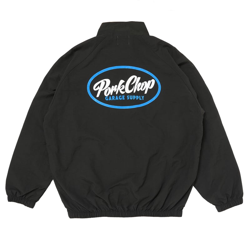 ポークチョップ PORKCHOP/OVAL LOGO NYLON JACKET PORKCHOP | OVAL LOGO NYLON JACKET - Black – TRUMPS