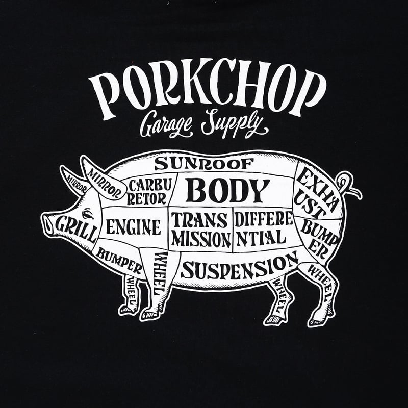 PORKCHOP GARAGE SUPLLY - PORK BACK HOODIE | eas