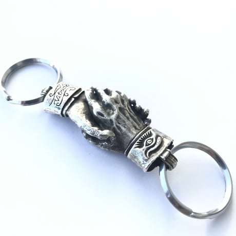 Shake Hands Keyring - Silver(シルバー製) (Made by vitriol)