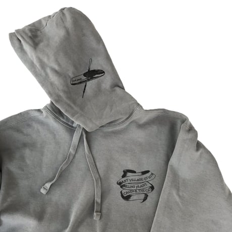 CAUDEX THE CAT × Willing plant × east village OTHER - HOODIE (GRAY)