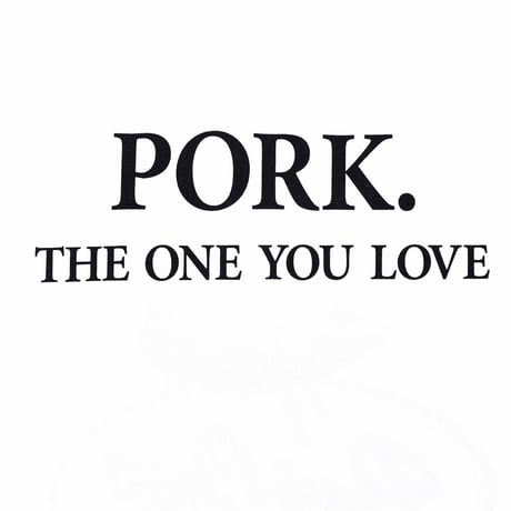 PORKCHOP - SCRIPT PORK TEE (WHITE)