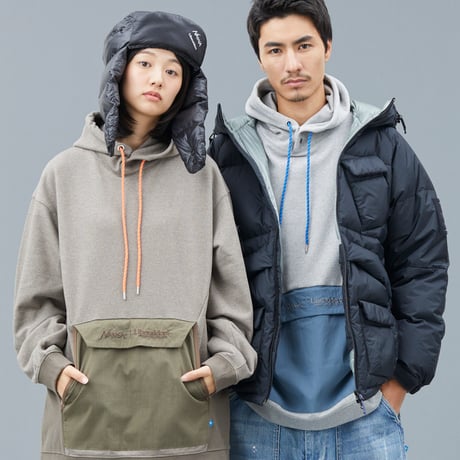 LIBERAIDERS - NANGA X LIBERAIDERS ECO HYBRID HOODIE 73301