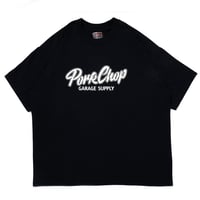 PORKCHOP GARAGE SUPPLY - OVAL BUILT TEE (BLACK)