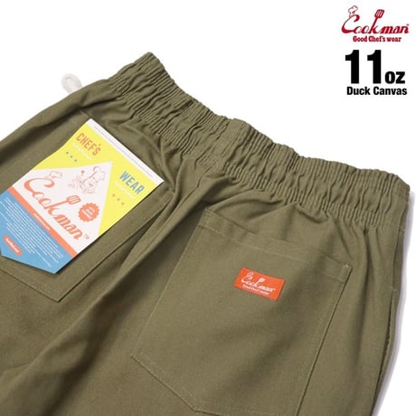 COOKMAN - Chef Pants Duck Canvas Olive