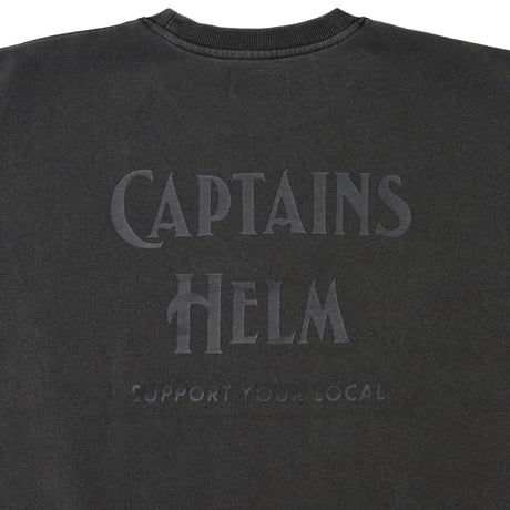CAPTAINS HELM - #PIGMENT DYE LOGO CREW SWEAT