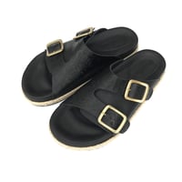 ChahChah - CC DOUBLE STRAP LEATHER SANDAL