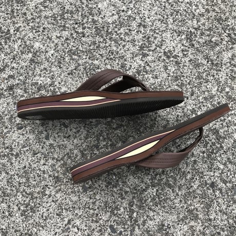 RAINBOW SANDALS -Classic Leather "Double Midsole" (MOCH モカ)