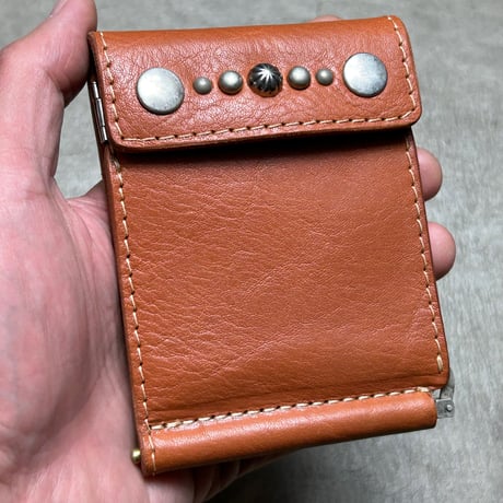 STAND REPAIR WORKS - MONEYCLIP WALLET "CAMEL" Studs Ver.
