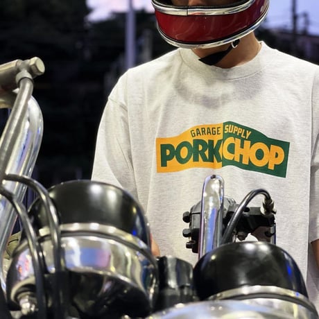 PORKCHOP GARAGE SUPPLY - BLOCK LOGO TEE (BLACK)