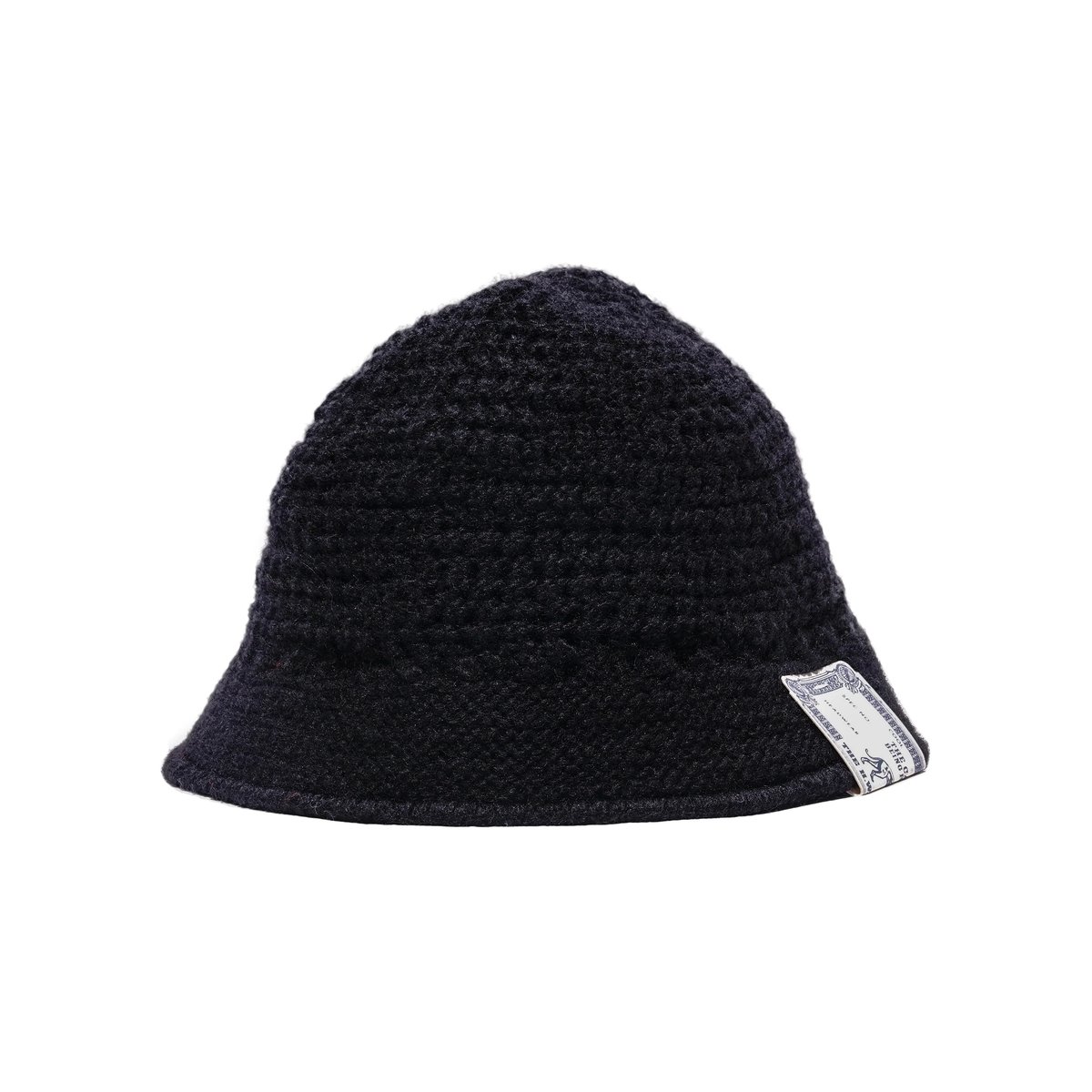 H.W.DOG & CO. ニットハット クロシェハット ブラック THE H.W. DOG & CO. - KNIT HAT | east village OTHER