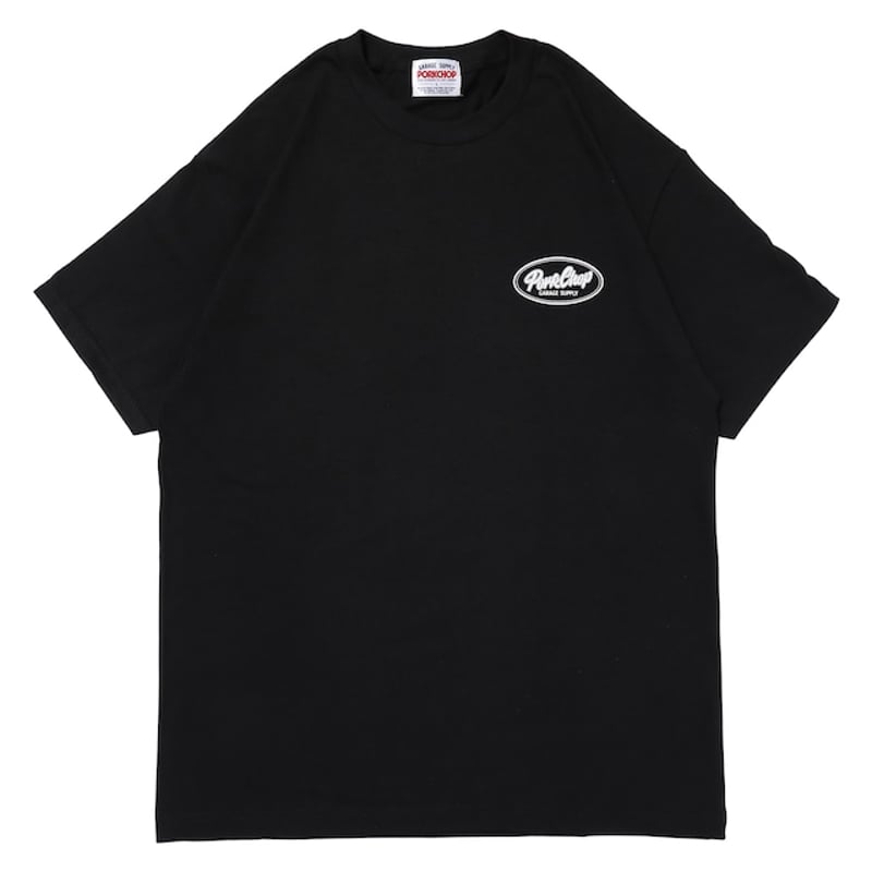 PORKCHOP GARAGE SUPPLY　Tシャツ　黒　M PORKCHOP GARAGE SUPPLY - BLOCK LOGO TEE (BLACK)