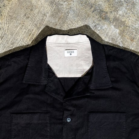 SOURCE - ROAM FLANNEL SHIRT - BLACK