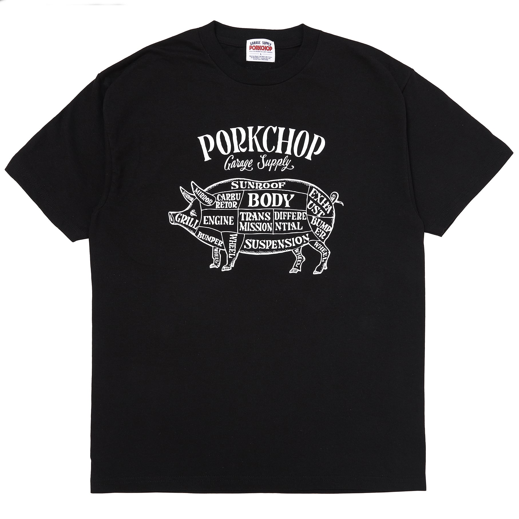 PORKCHOP GARAGE SUPPLY - PORK FRONT TEE 25 | ea