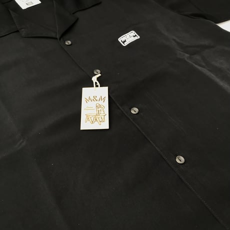 M&M - SILKY OPEN COLLAR SHIRT