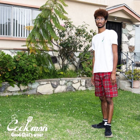 COOKMAN - Chef Pants Short Tartan Red