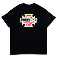 PORKCHOP GARAGE SUPPLY - BAR&SHIELD TEE (BLACK)