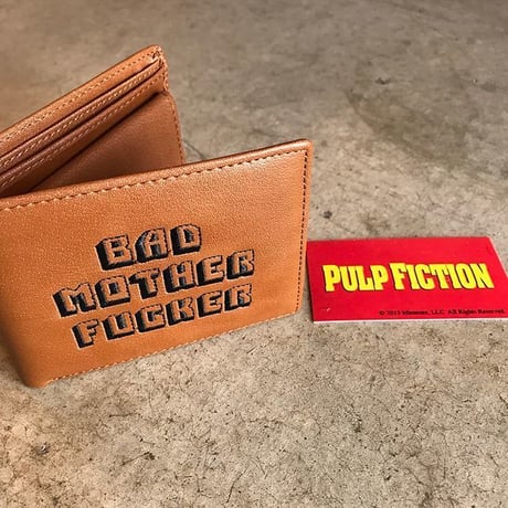 PULP FICTION - BAD MOTHER FUCKER WALLET WITH COIN CASE (ブラウン)
