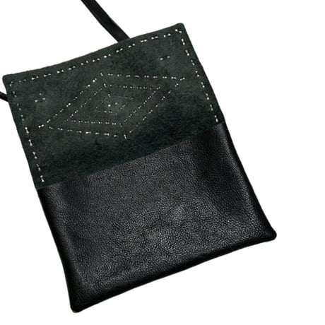 STAND REPAIR WORKS × east village OTHER - LEATHER SACOCHE - (Type G w/STONE)