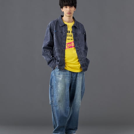LIBERAIDERS - GARMENT DYED TRUCKER JACKET 73005
