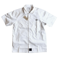 M&M CUSTOM PEFORMANCE - STRIPE WORK SHIRT (OFF WHITE) 21-MSH-001