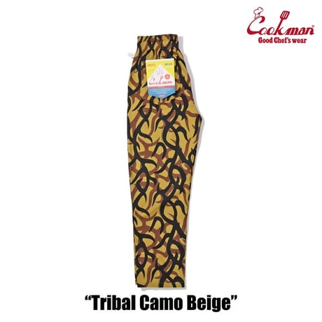 COOKMAN - Chef Pants Tribal Camo Beige