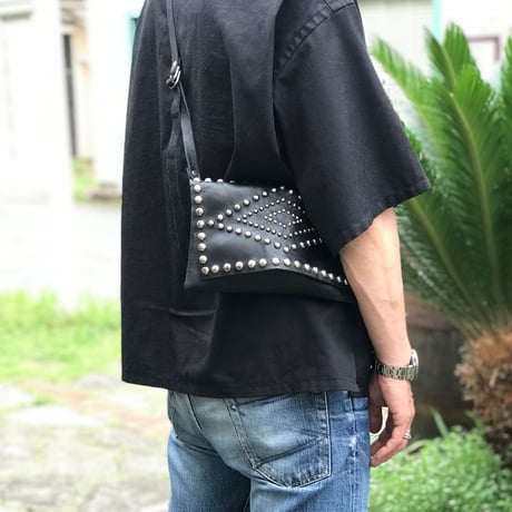 STAND REPAIR WORKS × east village OTHER - LEATHER SACOCHE - (Type E w/STONE)