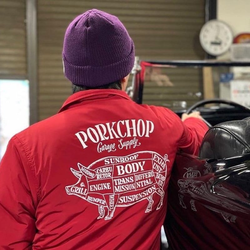 PORKCHOP - ORIGINAL BOA COACH JKT (RED) | east