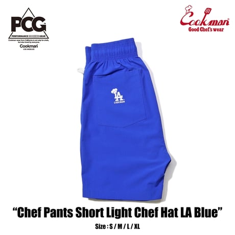 COOKMAN - Chef Pants Short Light Chef Hat LA
