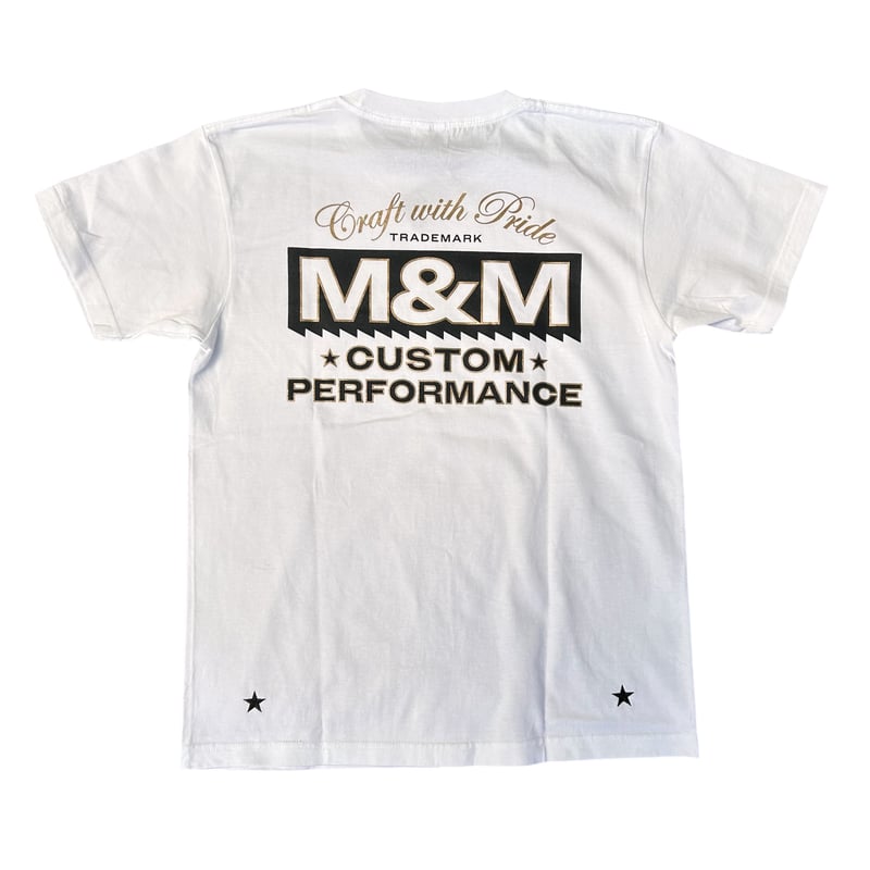 トップス m&m custom performance tee M&M CUSTOM PERFORMANCE 「Brush Sign Tee」 プリントティーシャツ