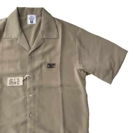 M&M - SILKY OPEN COLLAR SHIRT