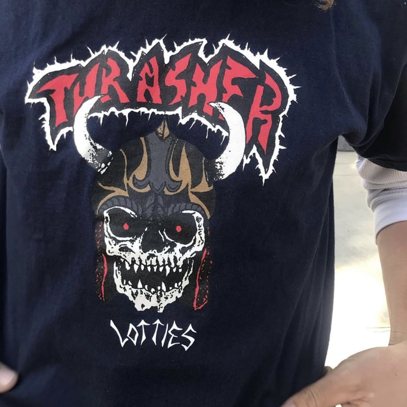 Thrasher Lottie s T Shirt Navy east villa