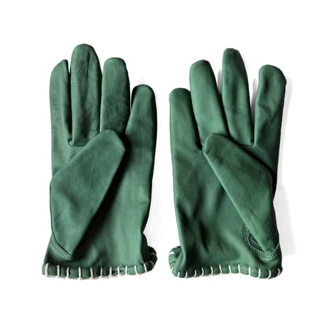 SIGNAL GLOVE - No.13 GREEN / white lace