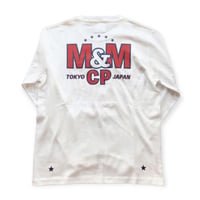 M&M CUSTOM PERFORMANCE -PRINT L/S T-SHIRT 21-MT-025 (WHITE)