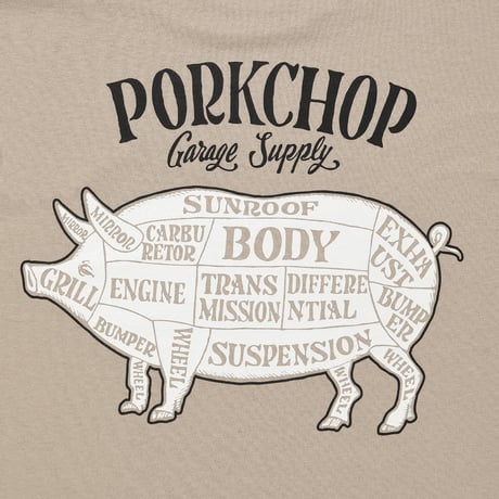 PORKCHOP GARAGE SUPPLY - PORK BACK TEE