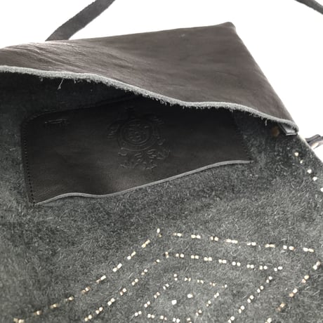 STAND REPAIR WORKS × east village OTHER - LEATHER SACOCHE - (Type E w/STONE)