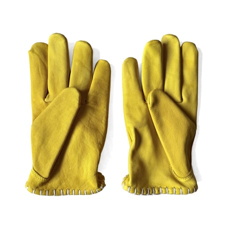 SIGNAL GLOVE - No.19 YELLOW / white lace