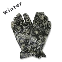 LAMP GLOVES - WINTER GLOVE- PAISLEY BLACK