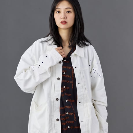 LIBERAIDERS - GARMENT DYED TRUCKER JACKET 73005