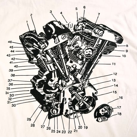 E.V.O - EXPLODED S/S TEE - SHOVEL HEAD